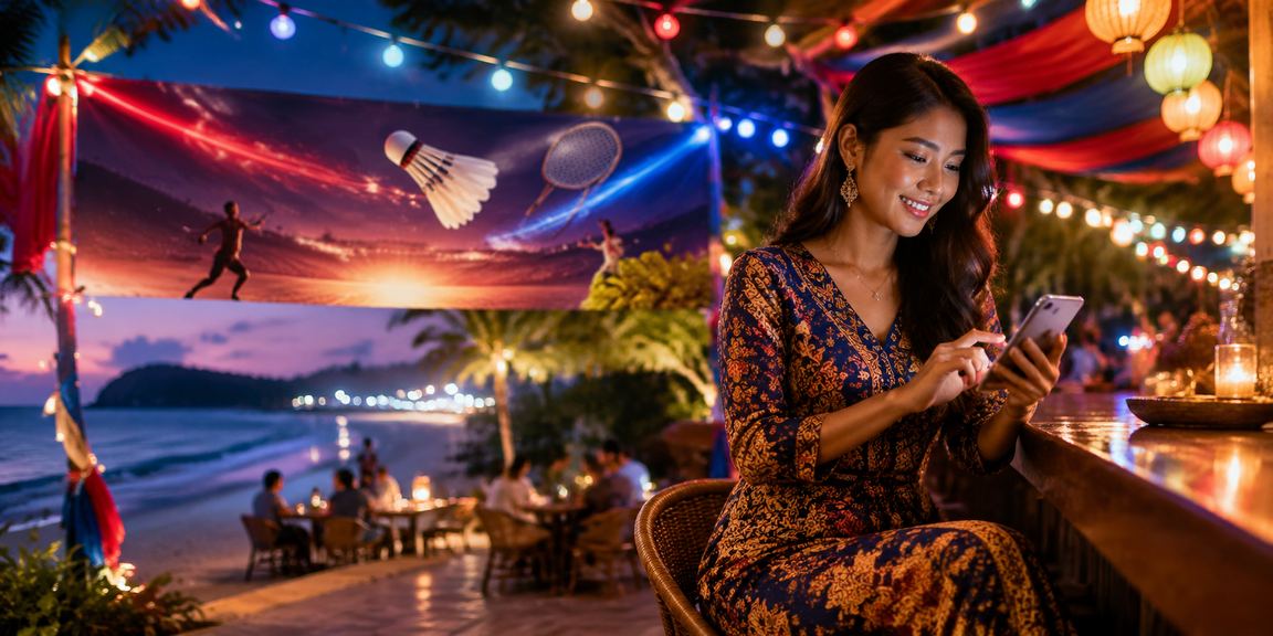 Pertaruhan permainan meja di Langkawi dengan tema batik